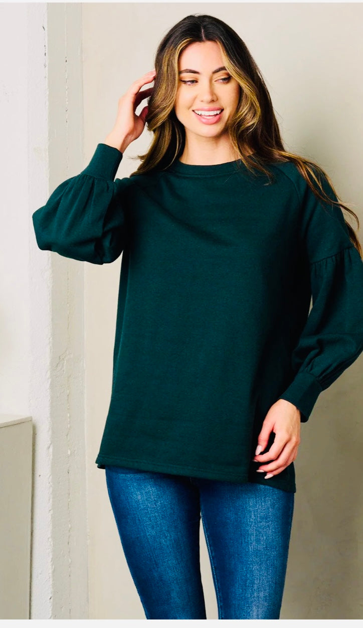Long Sleeve Green Sweater