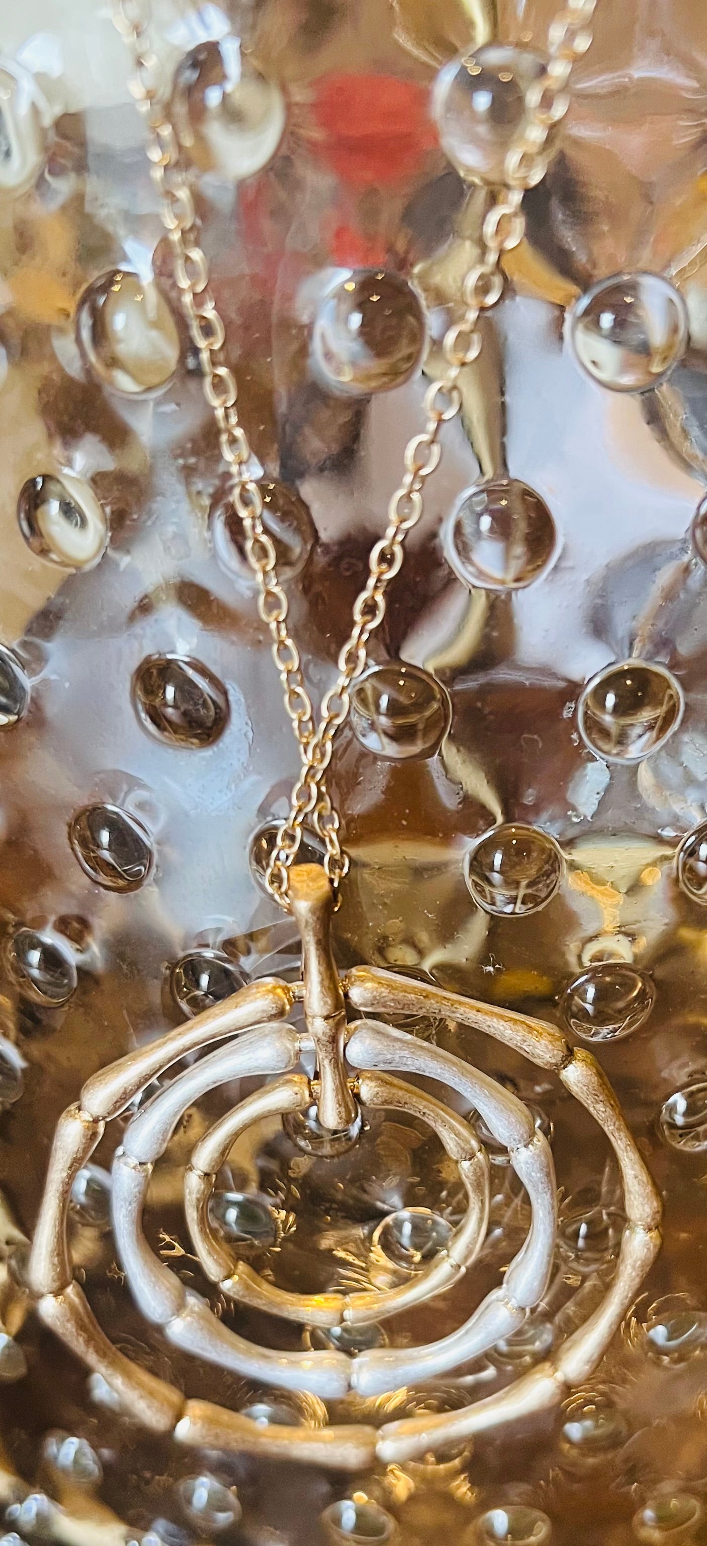 Silver and Gold Circles Necklace